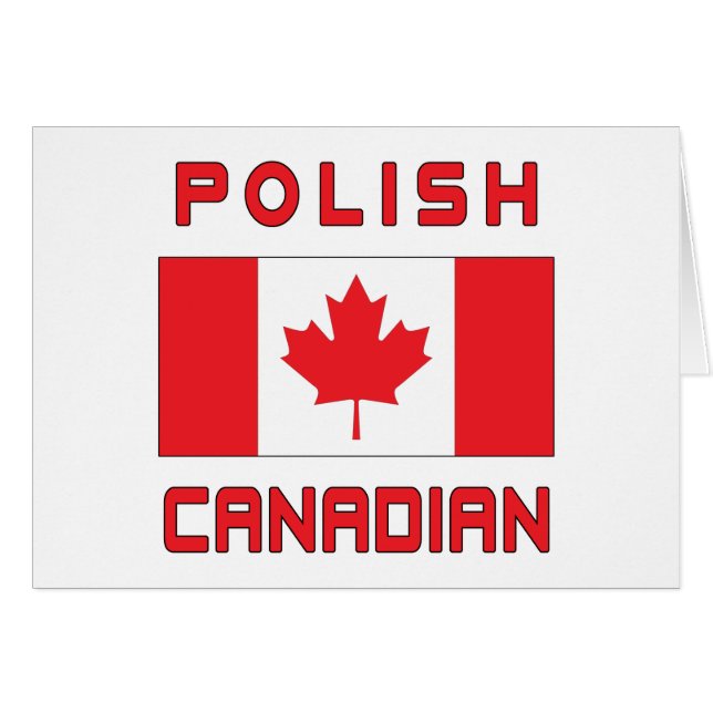 Canada Polish Canadian Flag (Front Horizontal)
