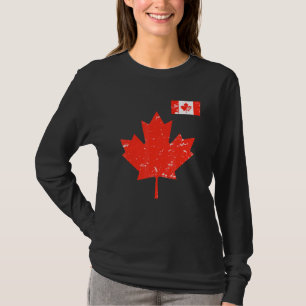 Canada Pride - Canadian Maple Leaf And Flag Vintag T-Shirt