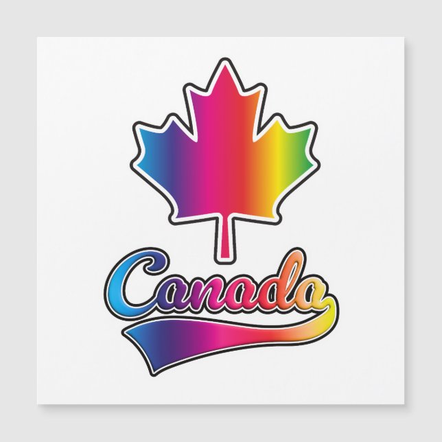 Canada Pride rainbow logo (Front)