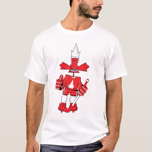 Canada Proud Hockey Player T-Shirt (Front)