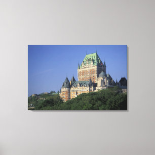 Canada, Quebec City. Chateau Frontenac. Canvas Print