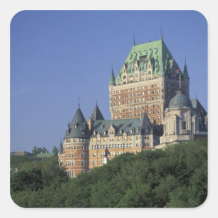 Canada, Quebec City.  Chateau Frontenac. Square Sticker