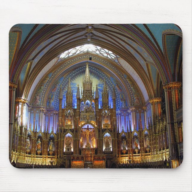 Canada,  Quebec,  Montreal. Interior of Notre 2 Mouse Mat (Front)