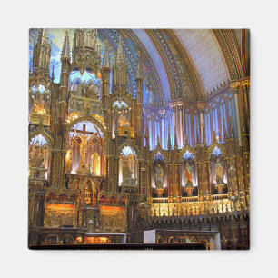 Canada,  Quebec,  Montreal. Interior of Notre Magnet