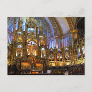 Canada,  Quebec,  Montreal. Interior of Notre Postcard