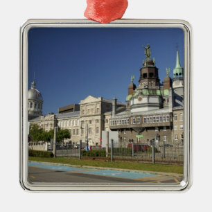 Canada,  Quebec,  Montreal. Old Montreal Metal Tree Decoration