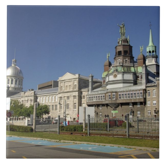 Canada,  Quebec,  Montreal. Old Montreal Tile (Front)