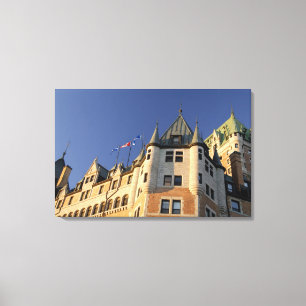 Canada,  Quebec,  Quebec City. Fairmont Chateau Canvas Print