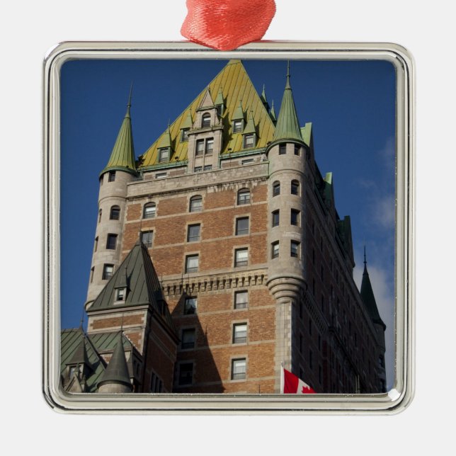 Canada, Quebec, Quebec City. Fairmont Chateau Metal Tree Decoration (Front)