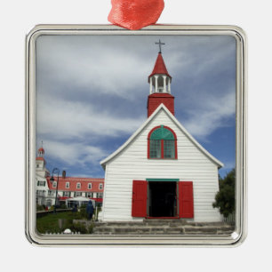 Canada, Quebec, Tadoussac. Petite Chapelle, Metal Tree Decoration