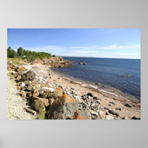 Canada, Quebec. VIA Rail Canada train The 2 Poster