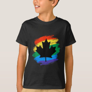 Canada rainbow maple leaf lgbtq pride vintage T-Shirt