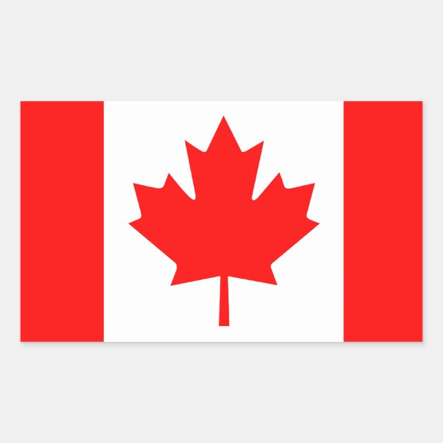 Canada Rectangular Sticker (Front)