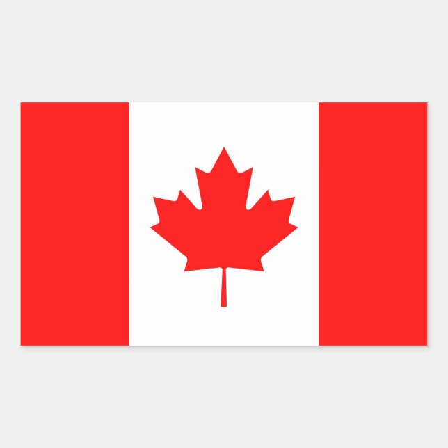 CANADA RECTANGULAR STICKER (Front)