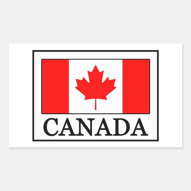 Canada Rectangular Sticker (Front)