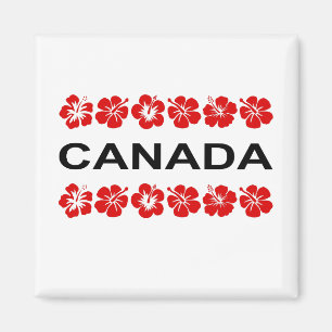 Canada Red Flower Aloha Bands Light-Colour Magnet