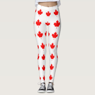 Canada Red Maple Leaf Leggings