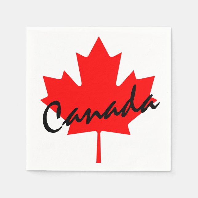 Canada Red Maple Leaf Napkin (Front)