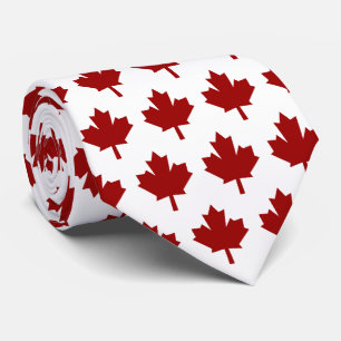 Canada Red Maple Leaf Tie