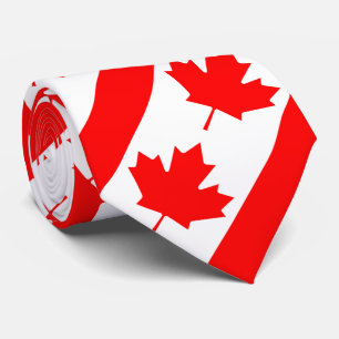 Canada Red Maple Leaf Tie