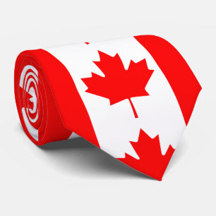 Canada Red Maple Leaf Tie