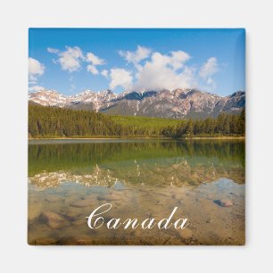 Canada reflection on water landscape magnet