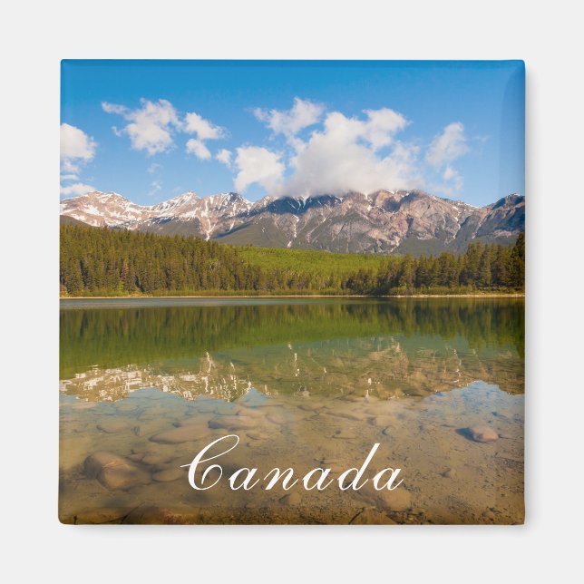 Canada reflection on water landscape magnet (Front)
