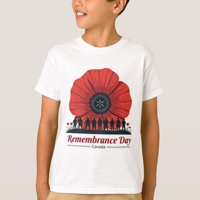 Canada Remembrance Day – Honouring Veterans T-Shirt (Front)