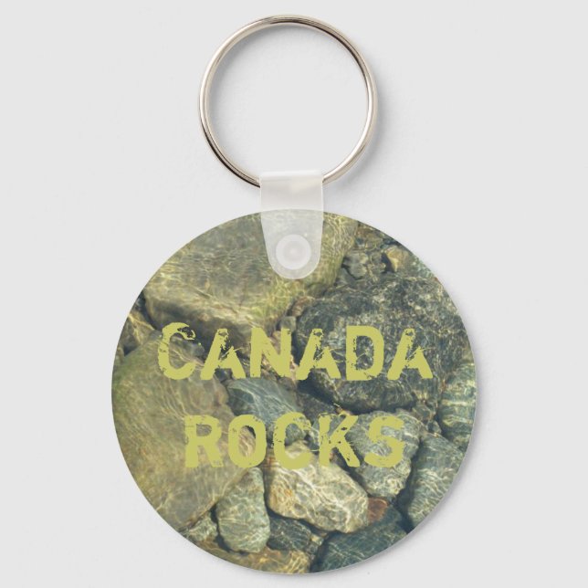 Canada Rocks Keychain (Front)
