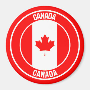 Canada Round Emblem Magnet