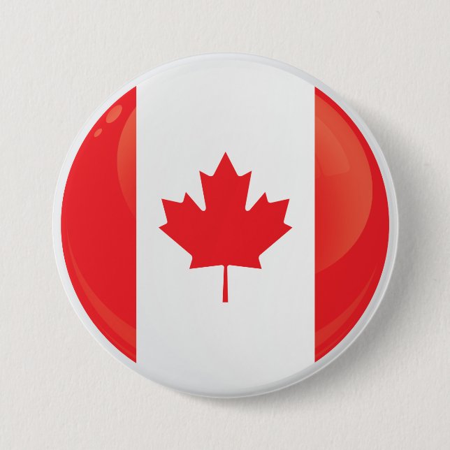 Canada  Round Icon Flag 7.5 Cm Round Badge (Front)