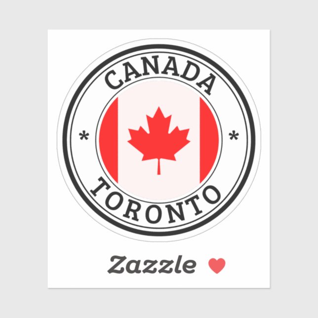 Canada Seal Sticker Round Flag For Laptop Book.. (Sheet)