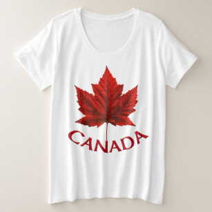 Canada Shirt Plus Size Maple Leaf Baseball Jersey