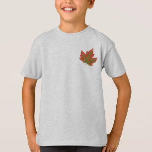 Canada Shirts Kid's Autumn Canada Maple Leaf Shirt