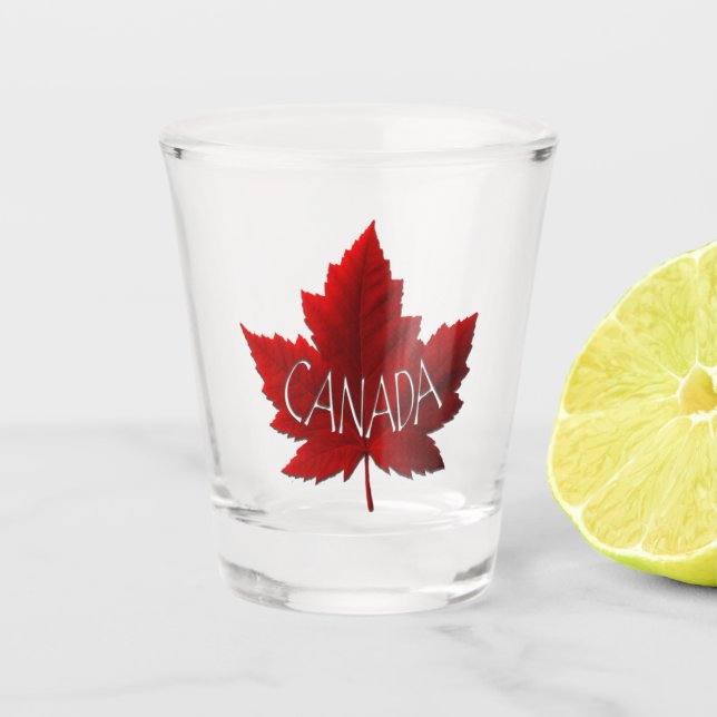 Canada Shot Glasses Canada Maple Leaf Souvenir (Front)