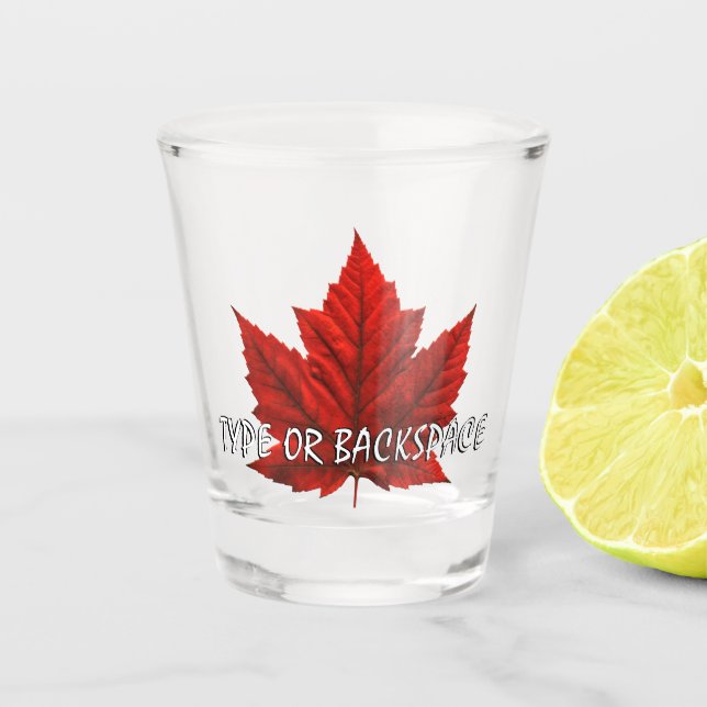 Canada Shot Glasses Canada Maple Leaf Souvenir (Front)