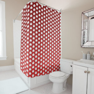 Canada Shower Curtain Canada Maple Leaf Decor