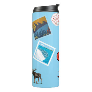 Canada Sights to See Colourful Canadian Pride Thermal Tumbler