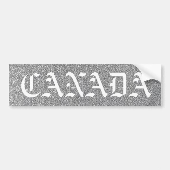 canada silver bumper sticker (Front)