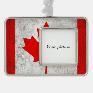 Canada Silver Plated Framed Ornament