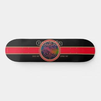 Canada Since 1867 Aurora (Black) Skateboard