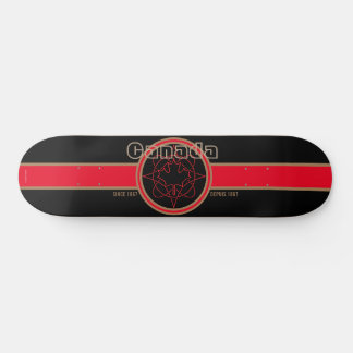 Canada Since 1867 (Black) Skateboard