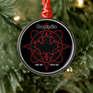 Canada Since 1867 Metal Tree Decoration