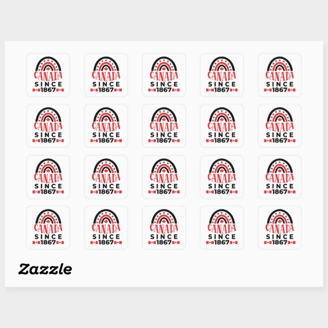 Canada Since 1867 Square Sticker (Sheet)