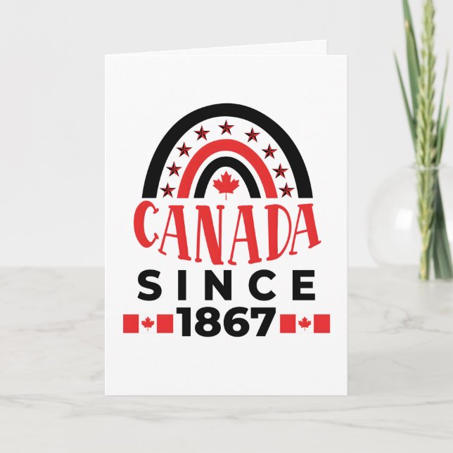 Canada Since 1867 Thank You Card (Front)