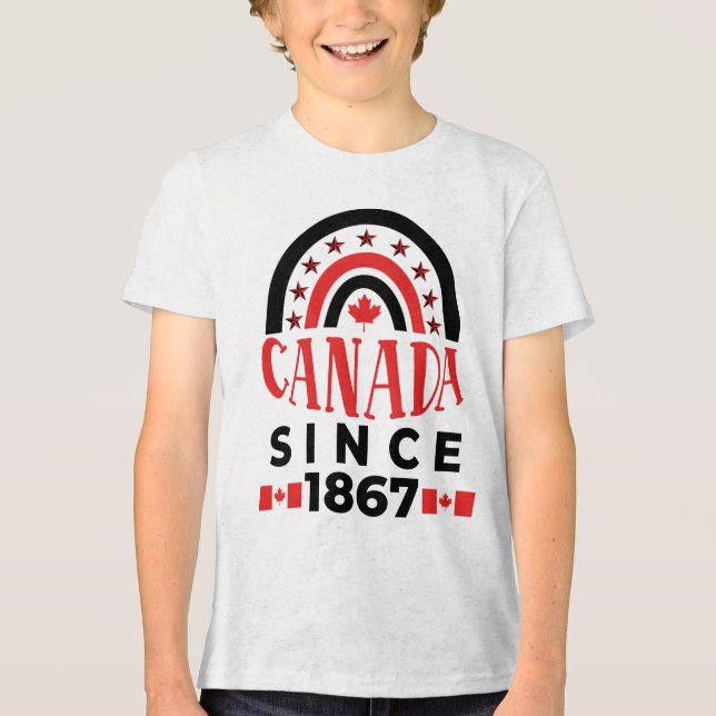 Canada Since 1867 Tri-Blend Shirt (Front)