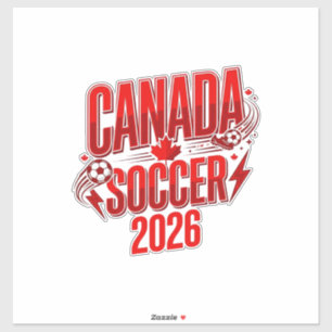 Canada Soccer 2026 Soccer Bold Country Typography