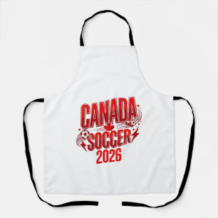 Canada Soccer 2026 Soccer Bold Country Typography Apron
