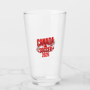 Canada Soccer 2026 Soccer Bold Country Typography Glass