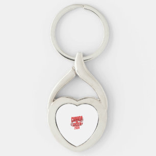 Canada Soccer 2026 Soccer Bold Country Typography  Key Ring